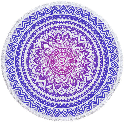 Round Printed Bath Towel Beach Towel Yoga Mat 987725018743