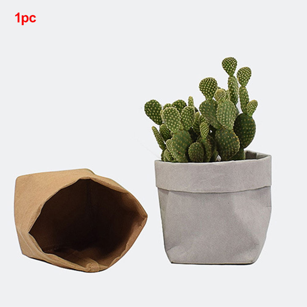 Flower pot supplies washed kraft paper storage bag 98826375095