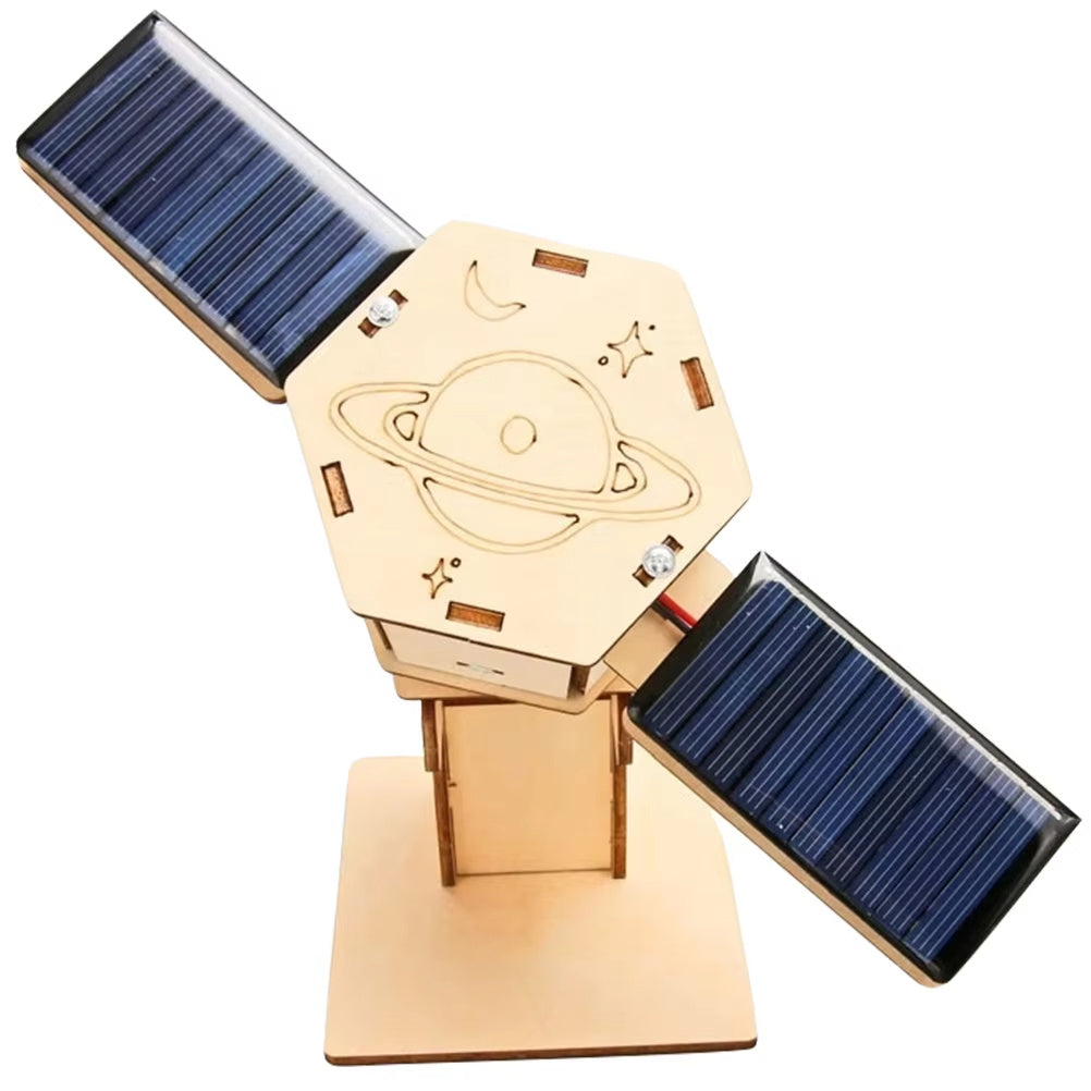 Diy Technology Small Production Stem Experimental Teaching Aids Space Model Artificial Satellite Educational Toys Solar Power