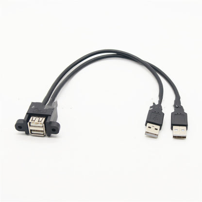 USB 20 Cable Dual-port USB Extension Cord - 图片 8