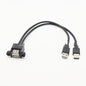USB 20 Cable Dual-port USB Extension Cord - 图片 8
