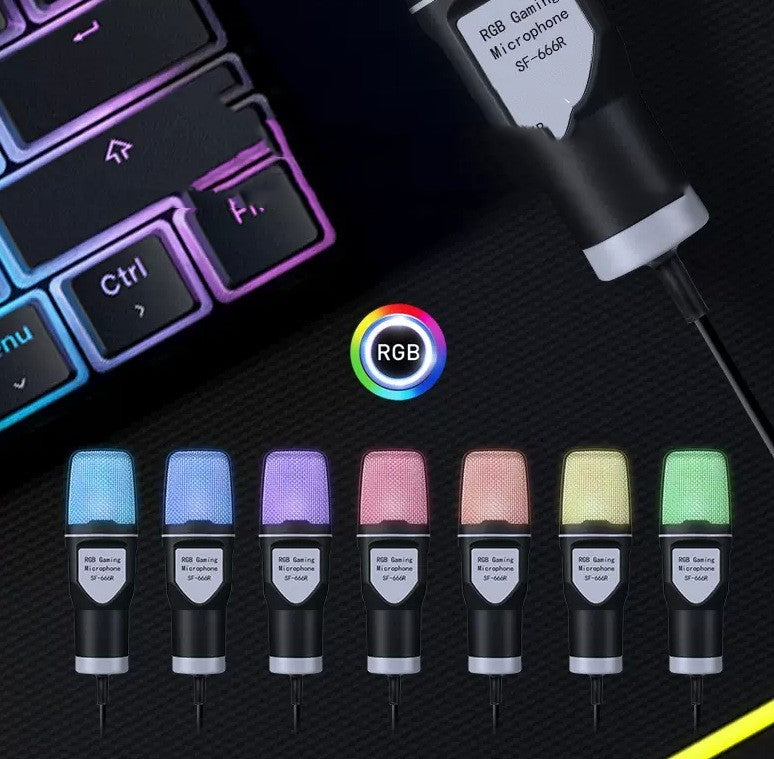 Clear Full RGB Capacitor Esports Gaming Desktop Microphone Computer Microphone 98a80525 9296 4352 875f 192230d0dea0