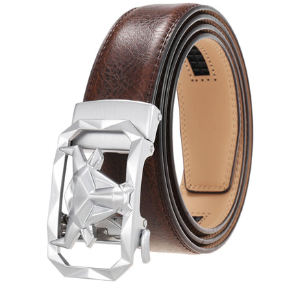 Fashion Men's Leather Belt Alloy Automatic Buckle 98c6b247 9026 4ff7 aa0e 0c8112d477ef