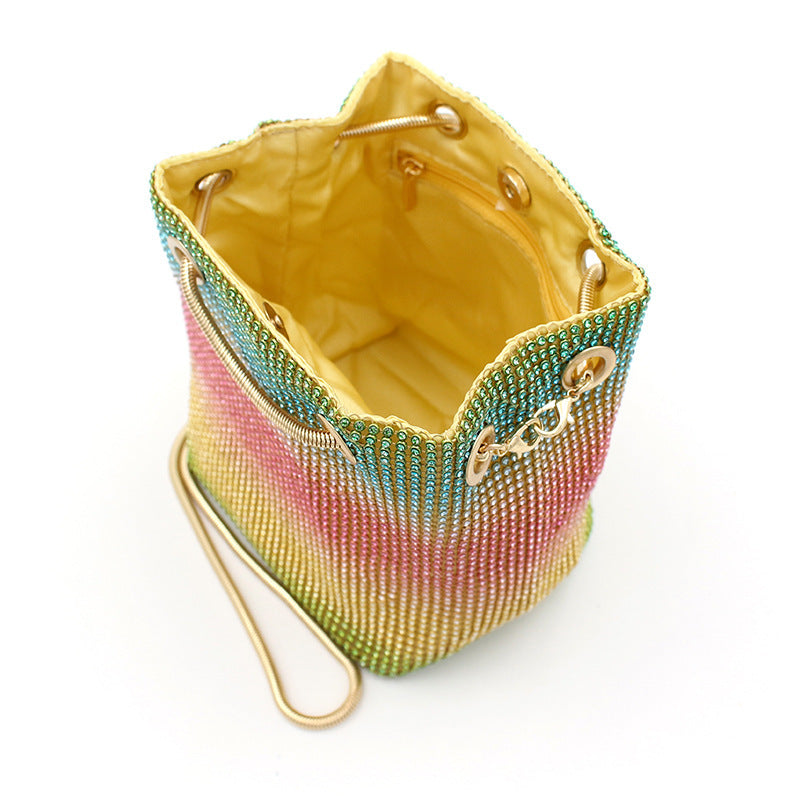Net Red Rainbow Bucket Diamond Bag 98ee6794 2a57 4f84 8e02 f87caf46c5b4