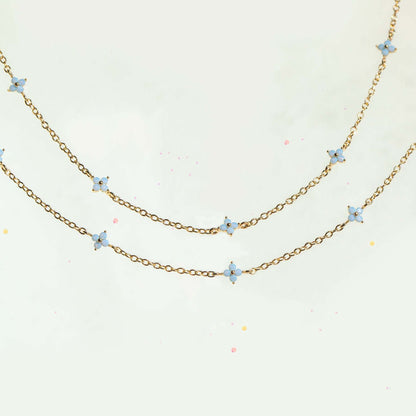 Women's Fashion Blue Flower Anklet 98f494f7 af90 447f 9b92 cce0435b670a