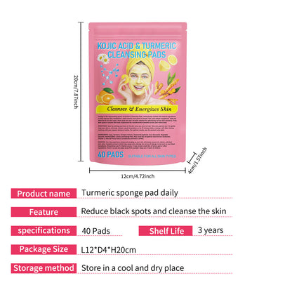Turmeric Cleansing Pad Compressed Turmeric Kojic Acid
