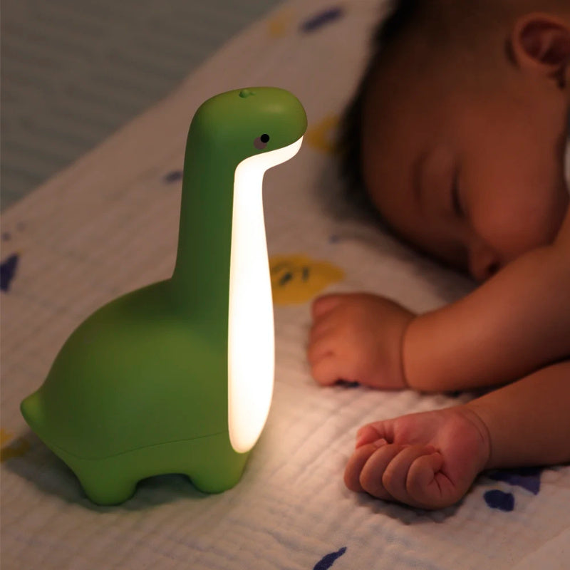 Dinosaur Night Light Cute Children's Night Light Eye Protection Bedside Timing Lamp USB Charging Room Decoration Children's G