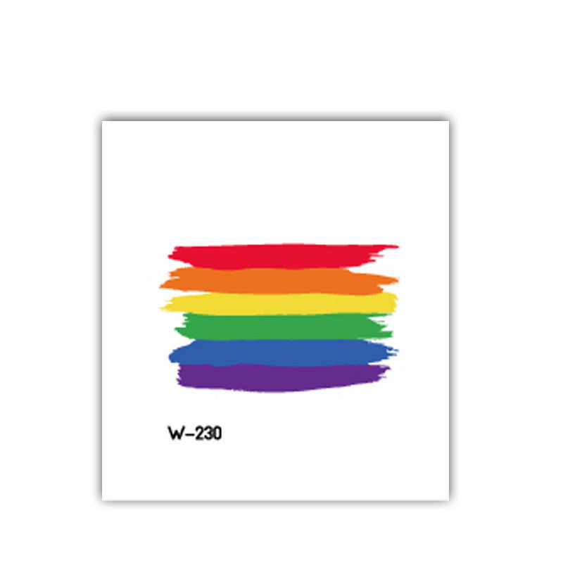 Face Stick Rainbow Geometric Flower Arm Tattoo Sticker 991b842c 1b53 488e 8a9f 41a52643eb72