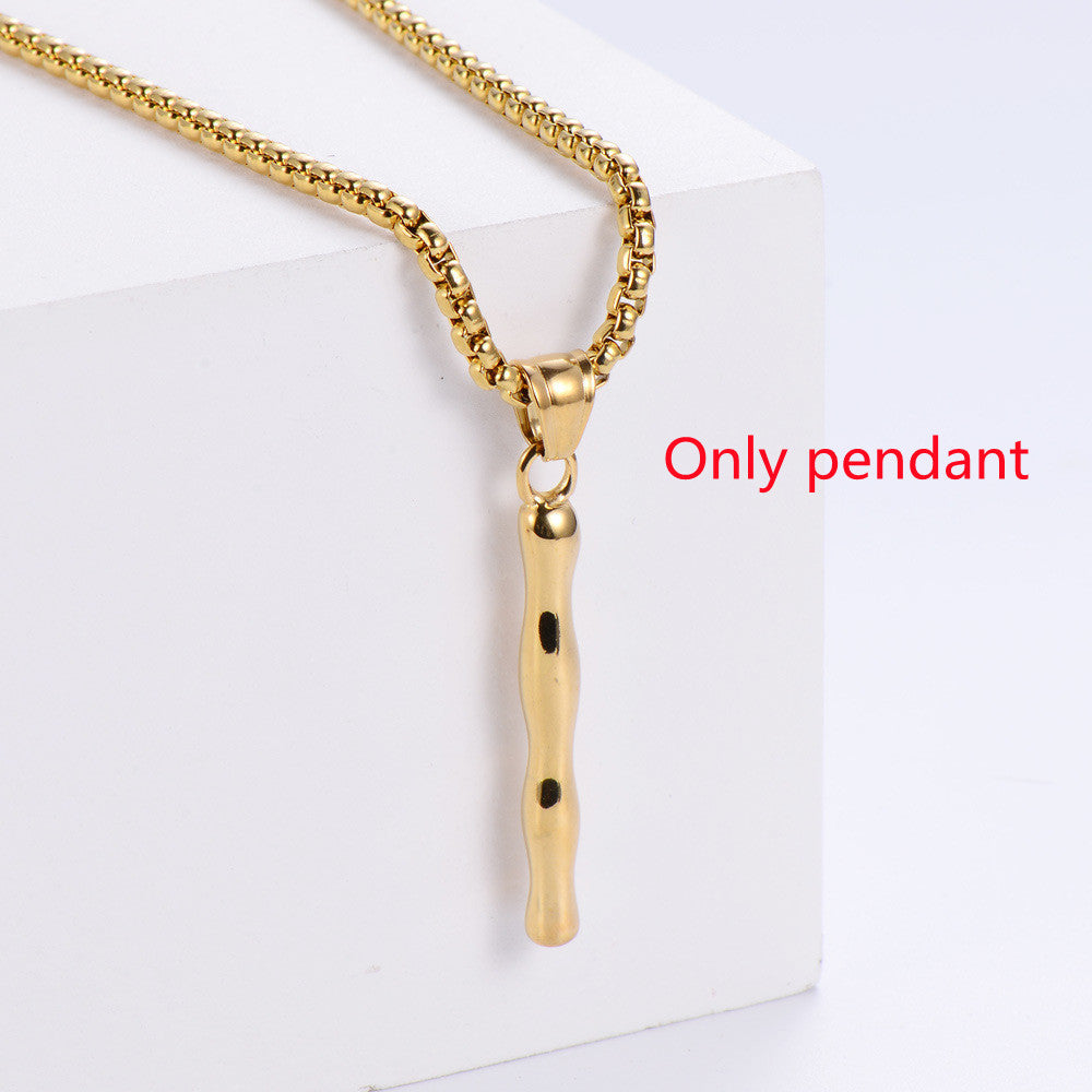 Three-dimensional 26 English Letter Pendant Necklace Fashion Jewelry Titanium Steel Couple Ornament 9922a120 d6ec 4cd4 b31a e