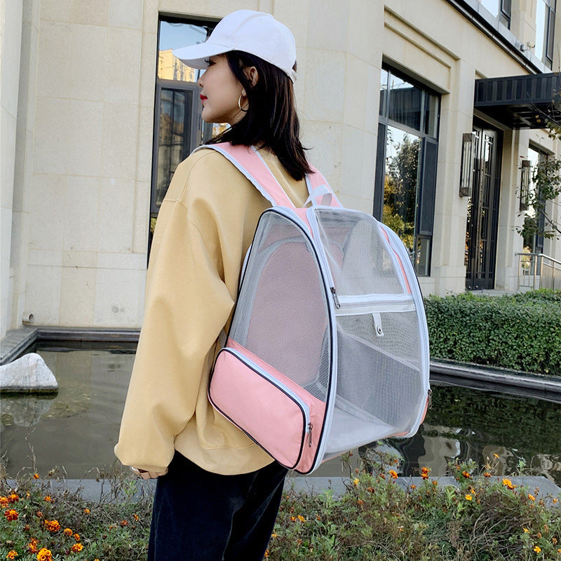 Breathable Pet Backpack Out Shoulder Cat Bag 99239a6f e6f7 42c1 be5a f8bc683f6879