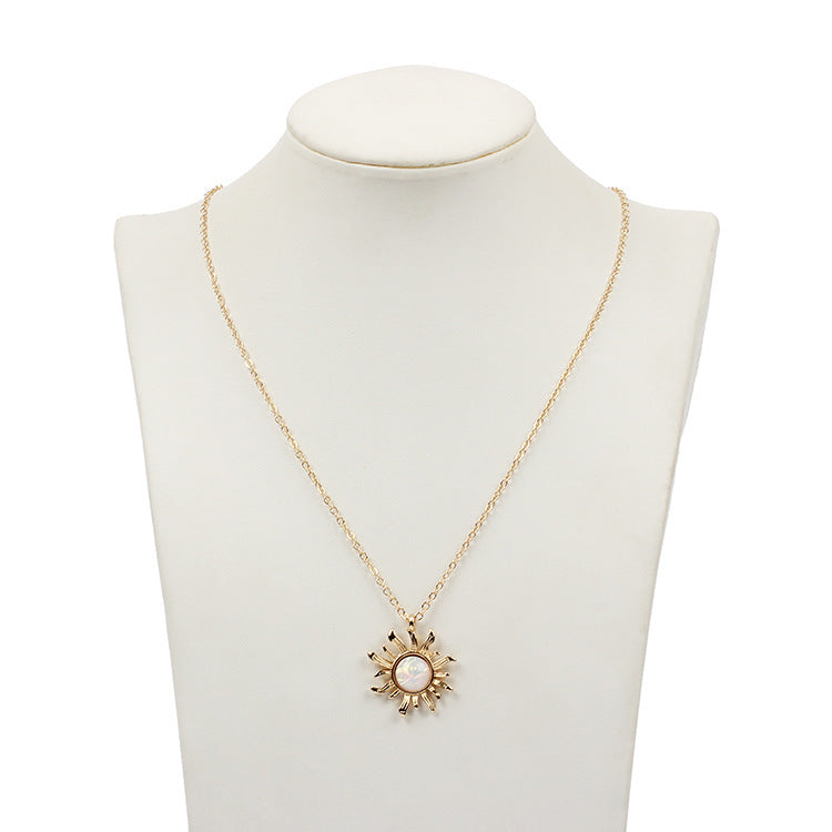 Sun flower opal necklace 992713617016