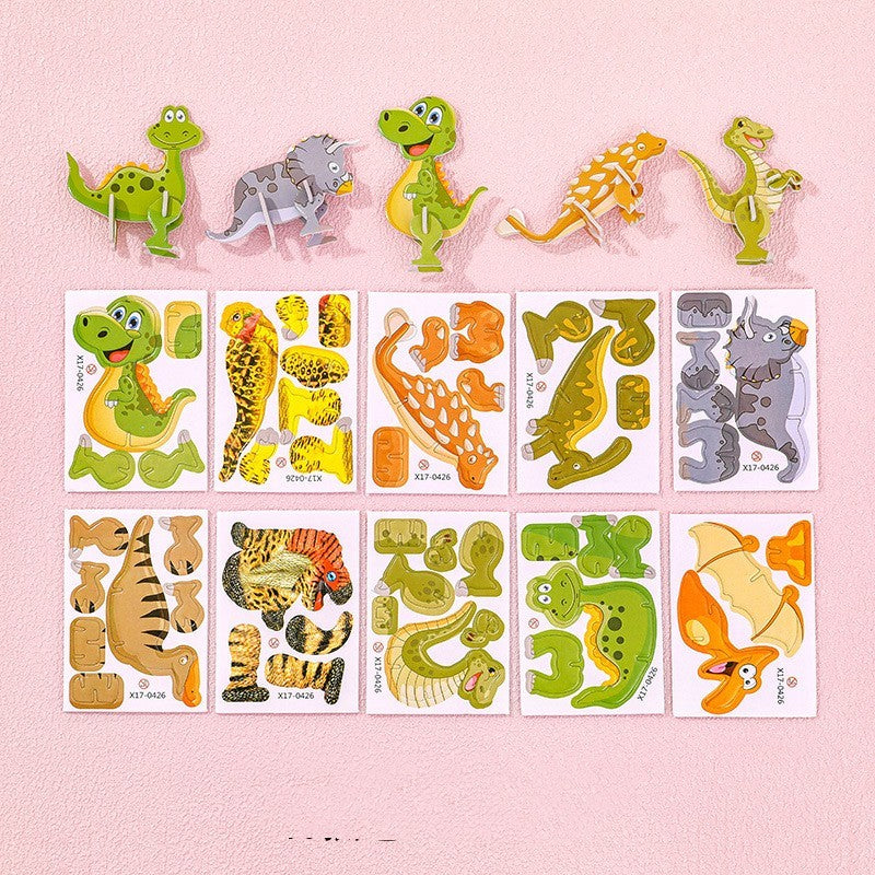 Cartoon Dinosaur 3D Puzzle Model Children DIY Handmade 9936ff74 b494 4b00 b674 cb34fb8588fb