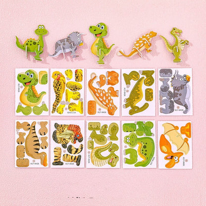 Cartoon Dinosaur 3D Puzzle Model Children DIY Handmade 9936ff74 b494 4b00 b674 cb34fb8588fb