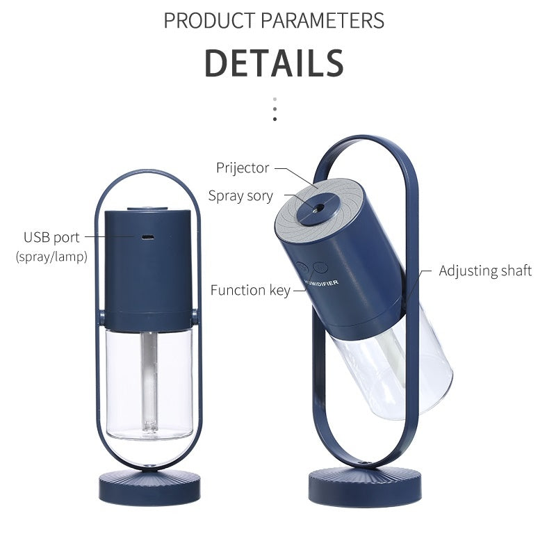 Magic Shadow USB Air Humidifier For Home With Projection Night Lights Ultrasonic Car Mist Maker Mini Office Air Purifier 9961