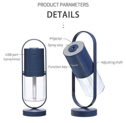 Magic Shadow USB Air Humidifier For Home With Projection Night Lights Ultrasonic Car Mist Maker Mini Office Air Purifier 9961