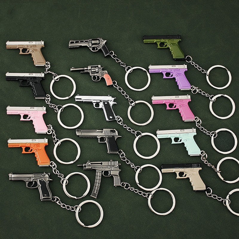 Alloy P92 Model G17 Sand Eagle Left Wheel Keychain 9963098f fcd3 4aa5 8f13 acbe9cad8f15