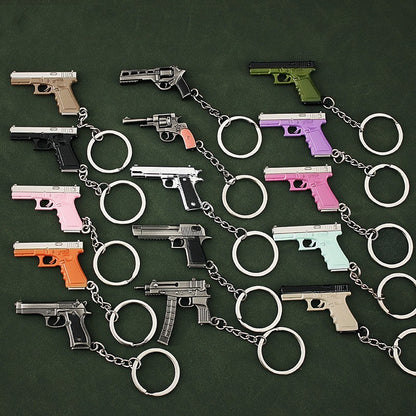 Alloy P92 Model G17 Sand Eagle Left Wheel Keychain 9963098f fcd3 4aa5 8f13 acbe9cad8f15