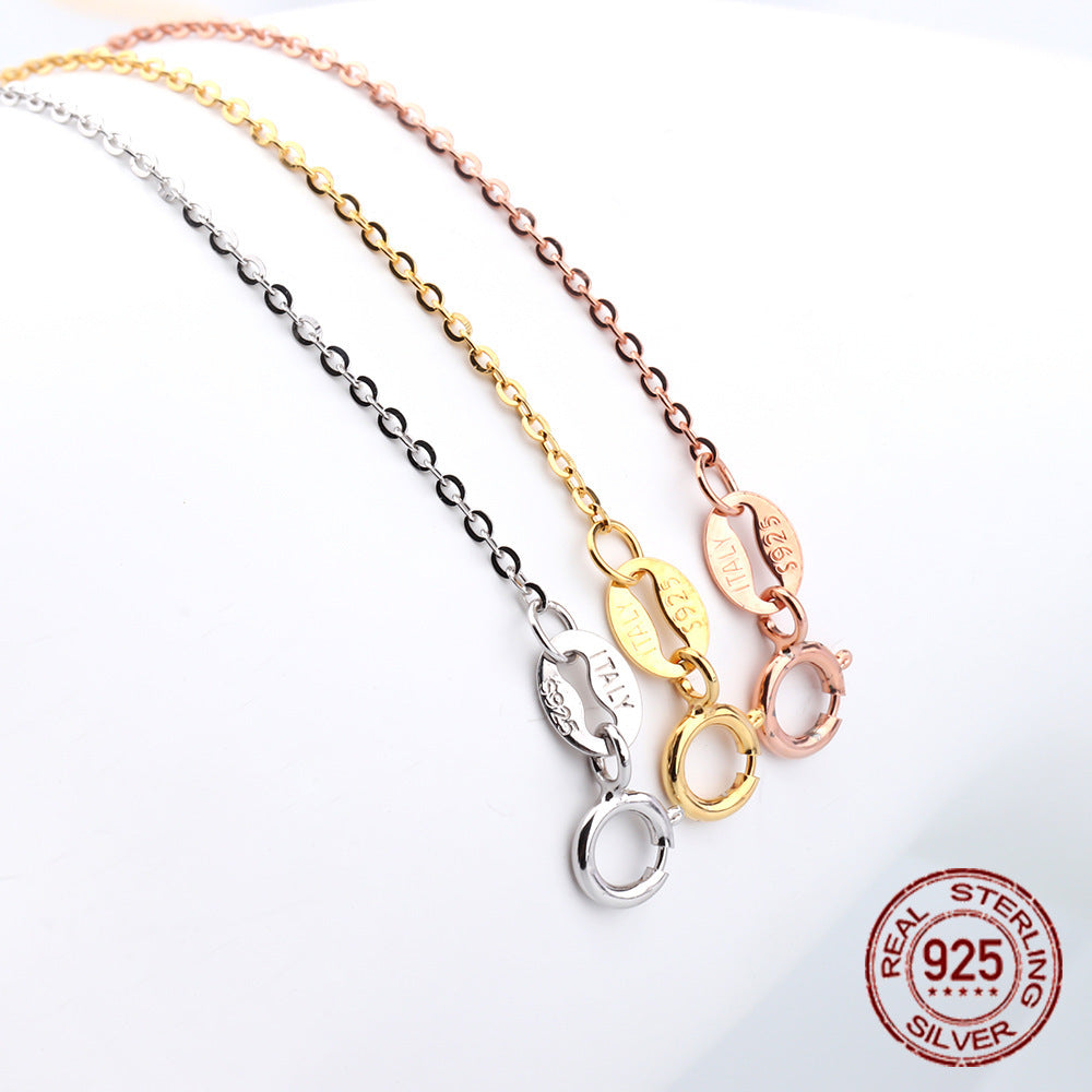 Women's Fashionable All-match Silver Flash European Chain Necklace 9963670c 43c7 4629 9382 2ca3a9876acf