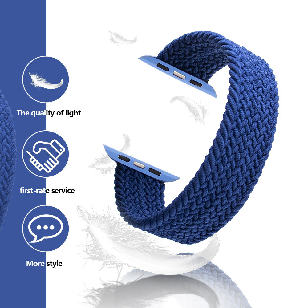 Compatible with Apple , Nylon One-Piece Watch Strap Woven With Plastic Head 997074733514