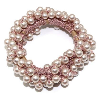 Handmade Crochet Rubber Band Hair Tie Pearl 99770015 c632 4227 b7dc a2a730c2b08b