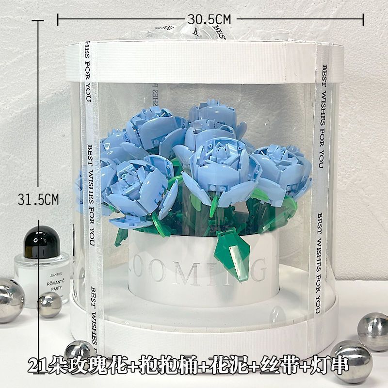 Building Blocks Rose Bouquet Flower Pot 9978da0d 7357 40e4 aec2 644fd26449e8