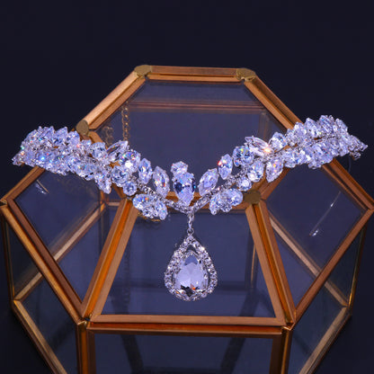 Head Chain Bridal Jewelry Women Luxury High-end Zircon Headband 99790047 bccc 4f1c 8578 b94cf94ad6d1