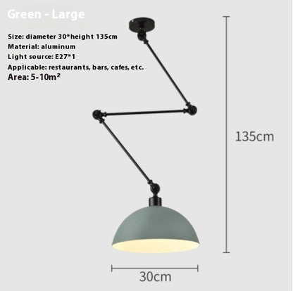 Simple And Adjustable Lamp Creative Dining Room Bedroom Collapsible Chandelier 997af009 db86 419e bf35 c6a0456c09bf trans