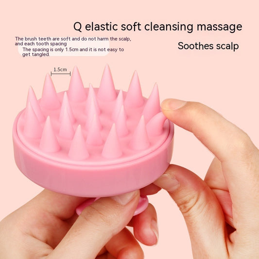 Silicone Shampoo Brush Scalp Meridian Massage Brush Hair Washing Artifact Anti-dandruf And Relieve Itching Home Hair Salon Ad
