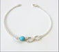 Simple turquoise beaded women's bracelet 9987de40 87ff 4e58 a30b 5a3aa7c945da
