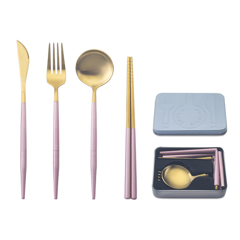stainless steel portable cutlery set 999487825218