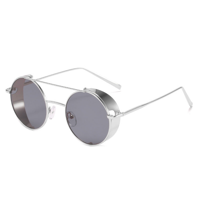New Metal Double Beam Sunglasses Retro Round Glasses 999f4213 9b4a 4aff 9537 67493a5e87d9