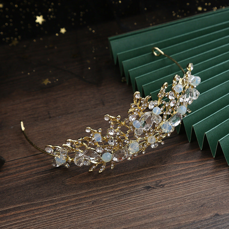 Handmade Glass Beaded Hair Crown Hair Band Headwear Birthday Performance 99b01bea a22b 4358 a095 edad7710ddff