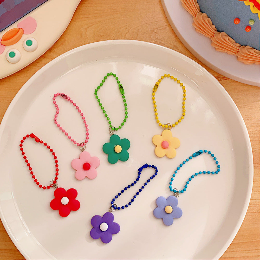 Fashion Colorful Flower Shape Pendant Keychain 99b303ce ee6e 4a37 9c25 e817b42bdff9