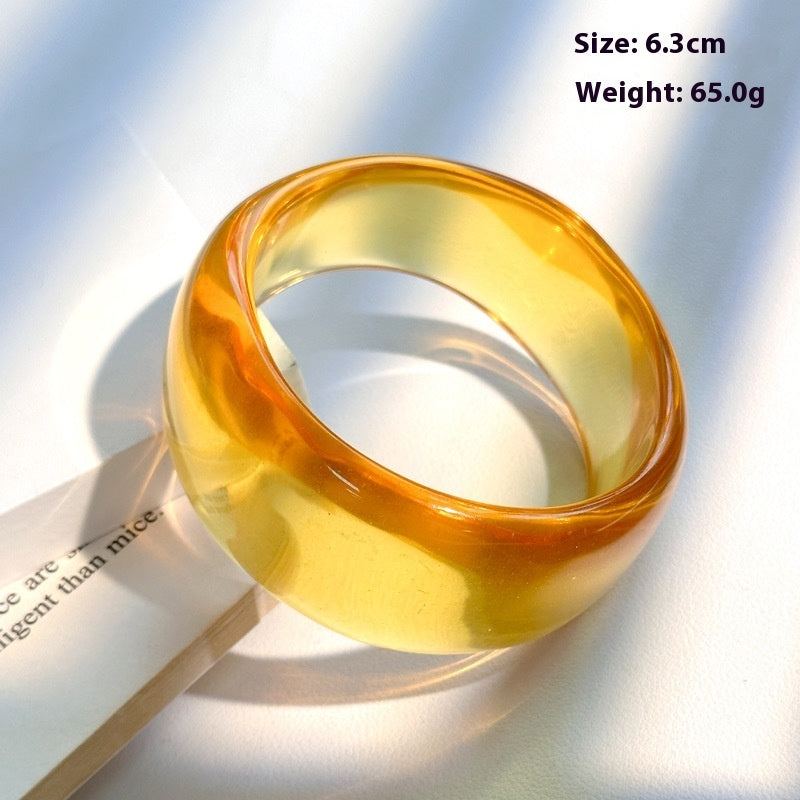 Resin Open Transparent Geometric Brown Bracelet For Women 99c03334 5dc2 4951 898a 08ddb25f39ff trans