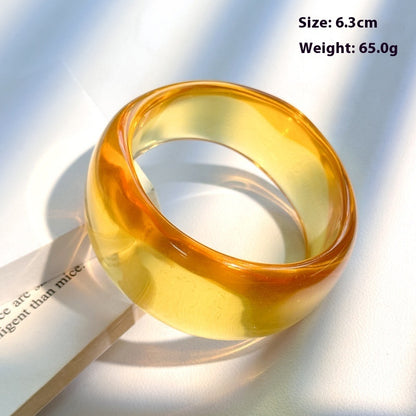 Resin Open Transparent Geometric Brown Bracelet For Women 99c03334 5dc2 4951 898a 08ddb25f39ff trans