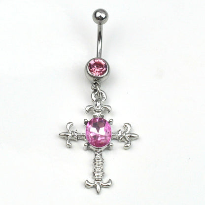 Human Body Puncture Belly Dance Accessories Diamond Cross Navel Stud 99ca8226 8c4a 49fa a260 19f9258fe5e7 4ea2a41b afd2 406e 