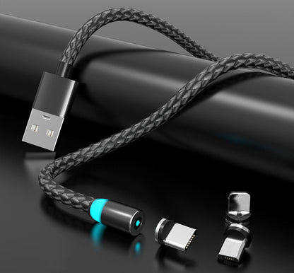 Compatible with Apple , Magnetic Data Cable Breathing Light Magnetic Mobile Phone Charging Cable - 图片 8