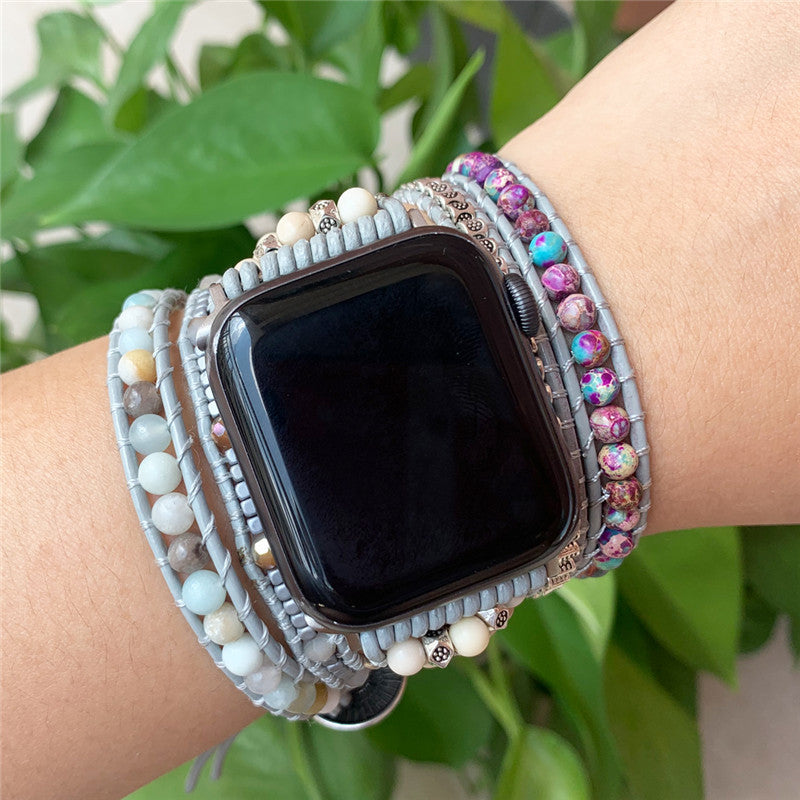 Natural Stone Multi-layer Winding Bracelet Strap 99e5a748 aba7 4c3d 8bba e998ca0a967b