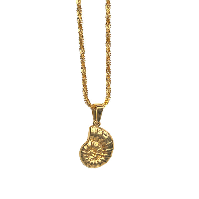 18k Real Gold Plated Titanium Steel Cross Sun Pendant Necklace - HD Wireless Product #7