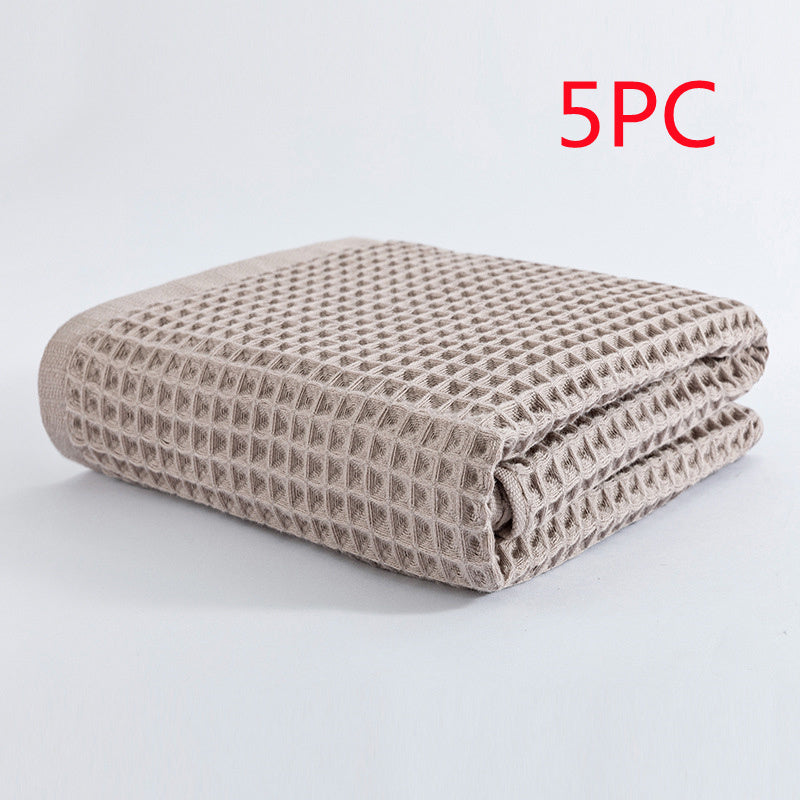 Soft Absorbent Honeycomb Bath Towel Pure Cotton 70X140cm 9a52ff03 0eb6 412a b608 a8b79aa011d6