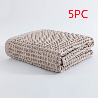 Soft Absorbent Honeycomb Bath Towel Pure Cotton 70X140cm 9a52ff03 0eb6 412a b608 a8b79aa011d6