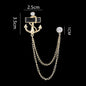 Personalized Navy Anchor Badge With Diamond Chain 9a656e90 bc85 4807 91c2 f1b36a3603d2