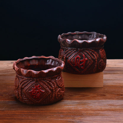 Retro Red Pottery Breathable Succulent Flower Pot 9a71709b b73f 49f2 8d18 69e1c014d714