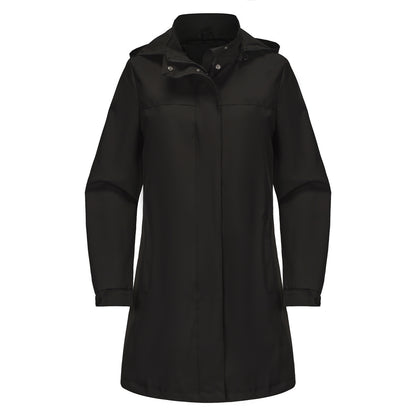 Removable Cap Waterproof Windbreaker Women's Solid Color 9a7b88d2 be2f 4bd7 b45d f10cab6e5b4a