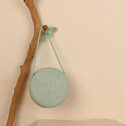 Solid Color Straw Phone Bag For Women 9a897747 b797 4772 b035 4e9f3c83380c