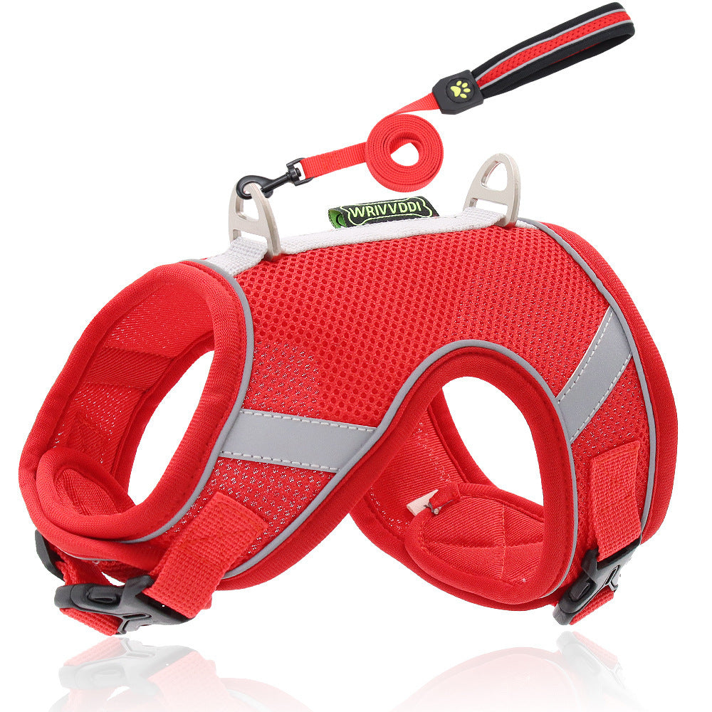 Pet Hand Holding Rope Mesh Dog Breast Strap Adjustable Reflective Dog Rope Pet Supplies 9a8faf3e 92e4 4286 ac8f 0c13d2c90038