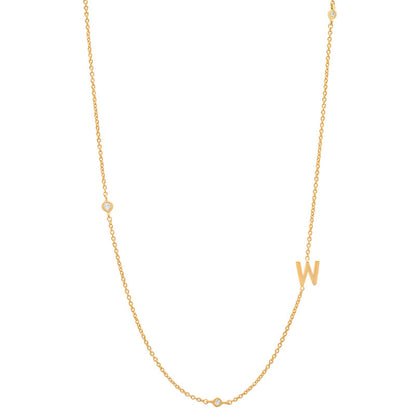 18K Gold Plated 26 Letter Stainless Steel Necklace - HD Wireless Product #24