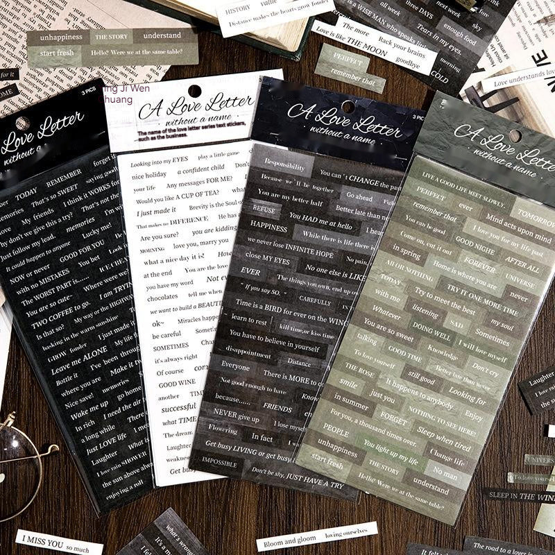 Ins English Quotations DIY Decoration Material Sticker - 图片 1
