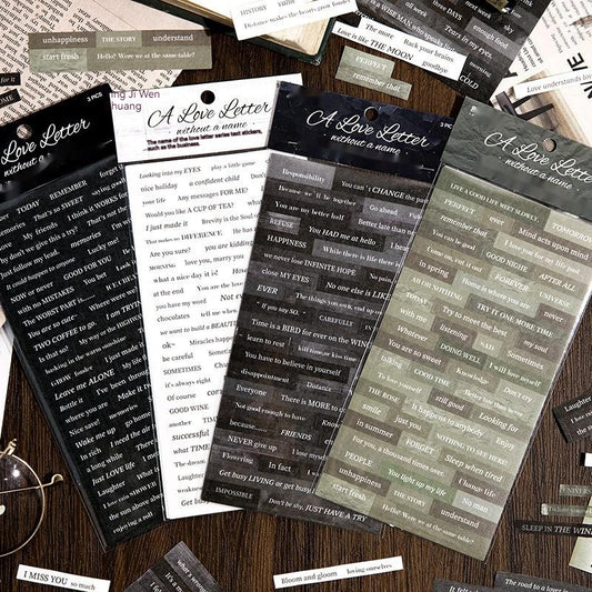 Ins English Quotations DIY Decoration Material Sticker - 图片 1