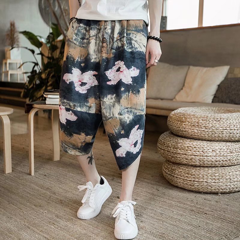 Summer Bloomers Men's Linen Wide Leg Loose 9ac009c6 b703 4d8d 8fb0 f9cbeea0f80e